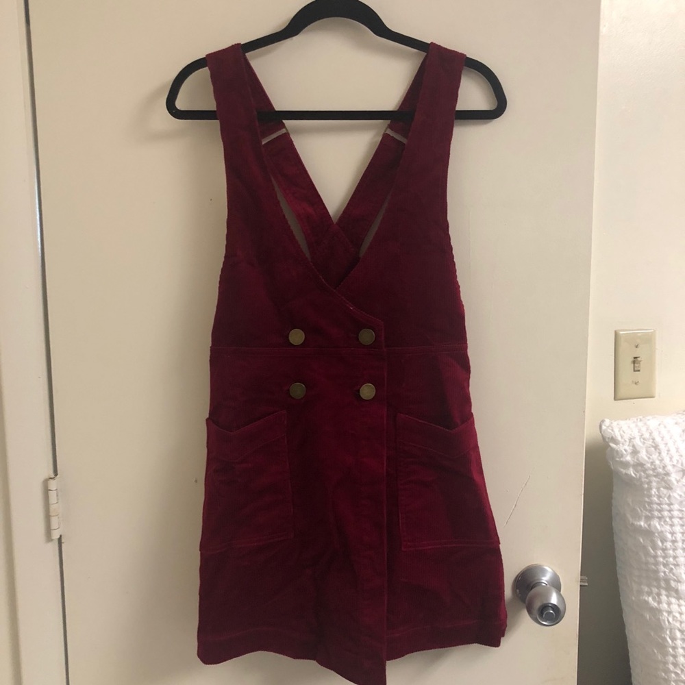 FREE PEOPLE OVERALL BUTTON DRESS
